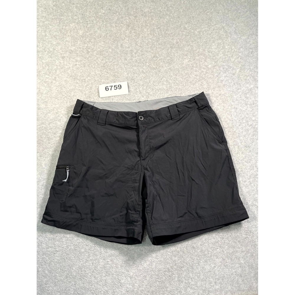 World Wide Sportsman Fishing Shorts Womens 16 Black Nylon Stretch Hiking Outdoor